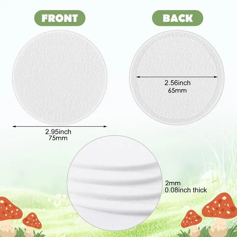 Mushroom Filter Patch Pads