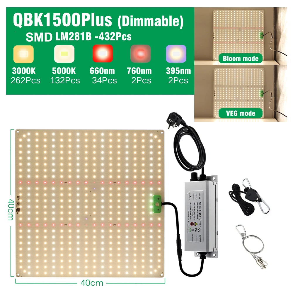 Adjustable Full-Spectrum LED Grow