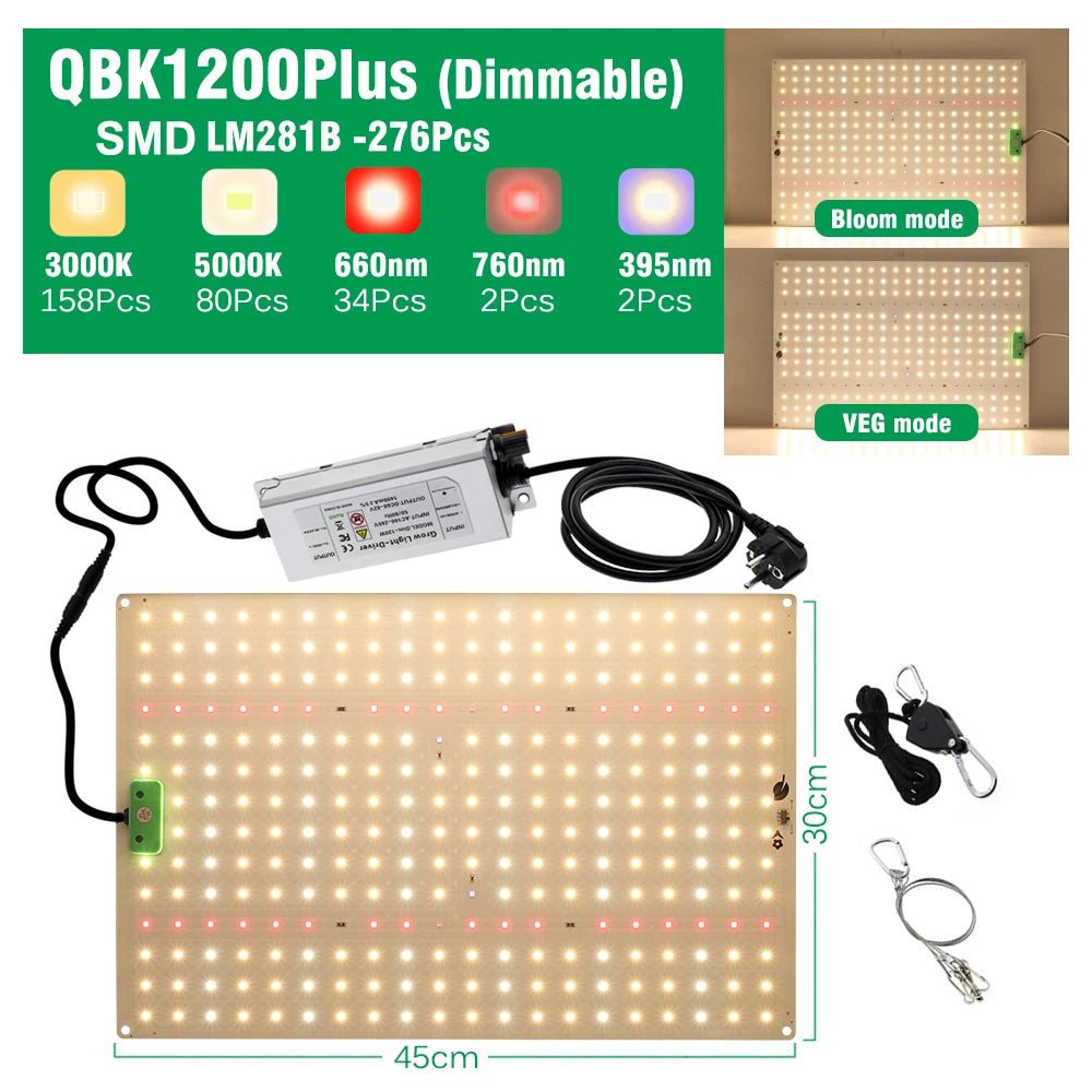 Adjustable Full-Spectrum LED Grow