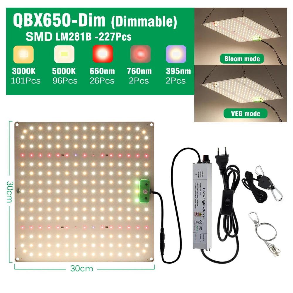 Adjustable Full-Spectrum LED Grow