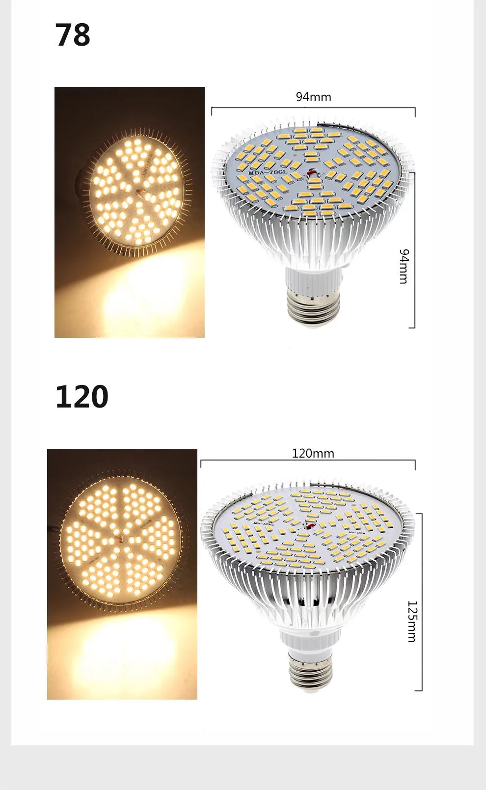 E27 Full Spectrum Grow Light